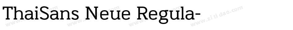 ThaiSans Neue Regula字体转换